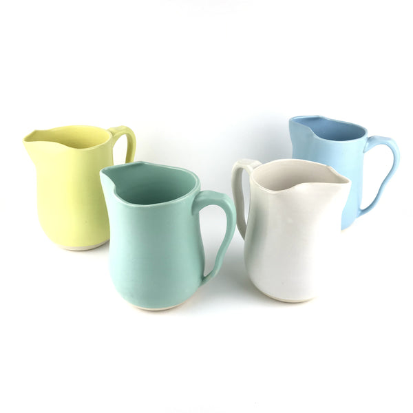 Pitchers in White Stoneware