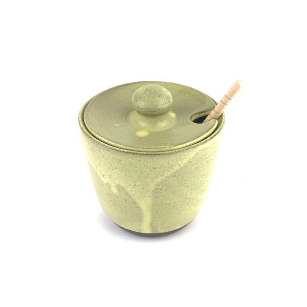 Honey Pot Jars in Dark Stoneware