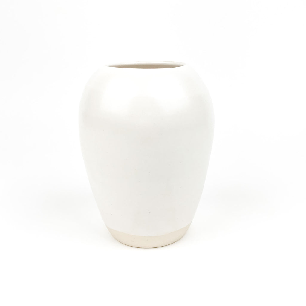 Vases in White Stoneware